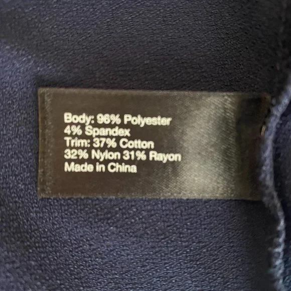 Lane Bryant, Size 22/24, Long Sleeve, Navy, Lace Top - Picture 9 of 10